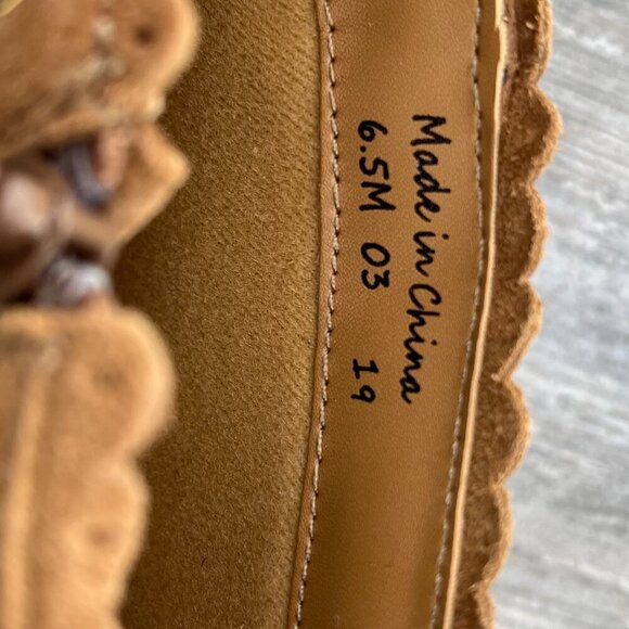 Jack Rogers NEW Women's Charlotte Suede Waterproof Ankle Bootie Tan Size 6.5 - Picture 5 of 7